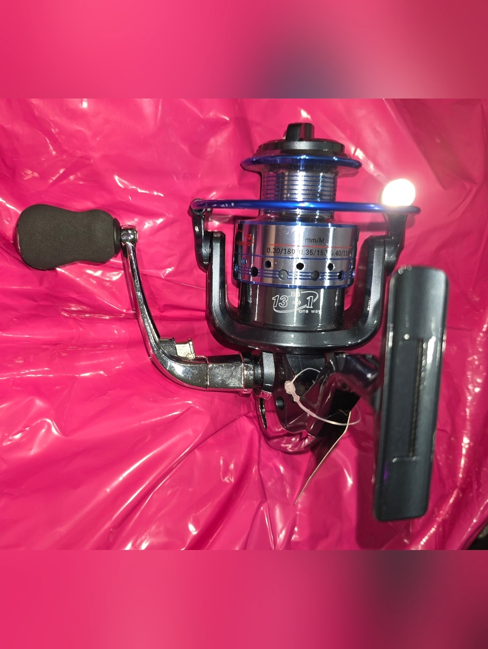 Gold Sharking GTS4000 Spinning Reel 13+1 BB 5.5:1 Black Blue Silver